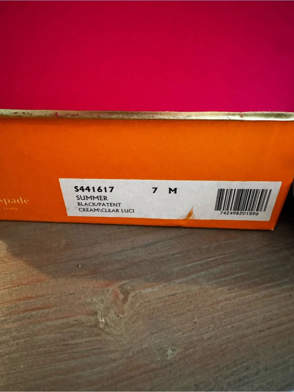 kate spade Black Patent kitten heels size 7